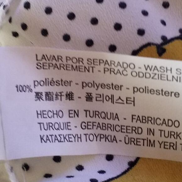 Zara Woman Dachshund Dog Print Polka Dot Top XS NWT - Picture 8 of 8